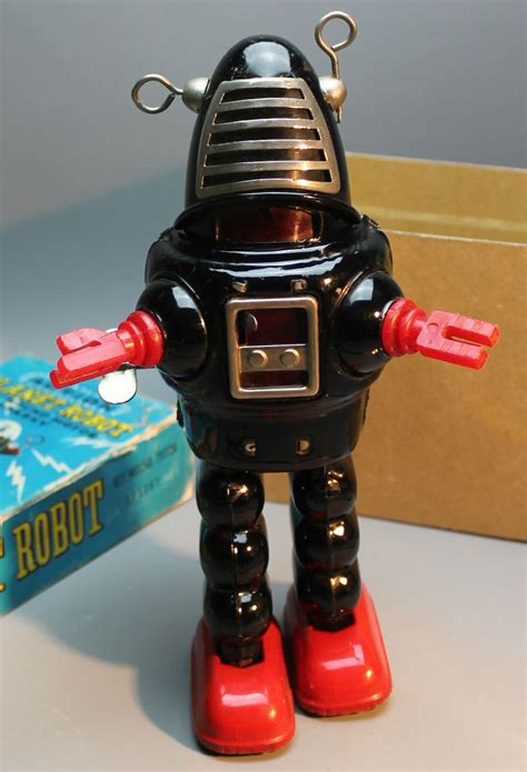 vintage japan ko sparky action planet robot good cond  box working  vintage japan