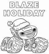 Blaze Monster Coloring Pages Machines Christmas Printable Patrol Paw Print Para Nick Jr Dibujos Spookley Pumpkin Square Colorear Colouring Holiday sketch template