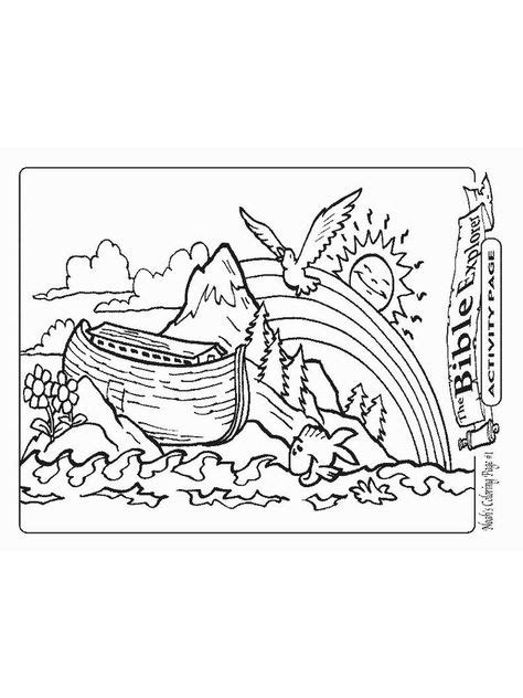 noahs ark coloring pages  preschoolers