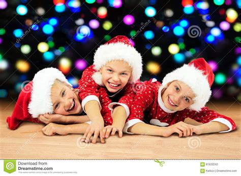 christmas kids stock photo image  children caucasian