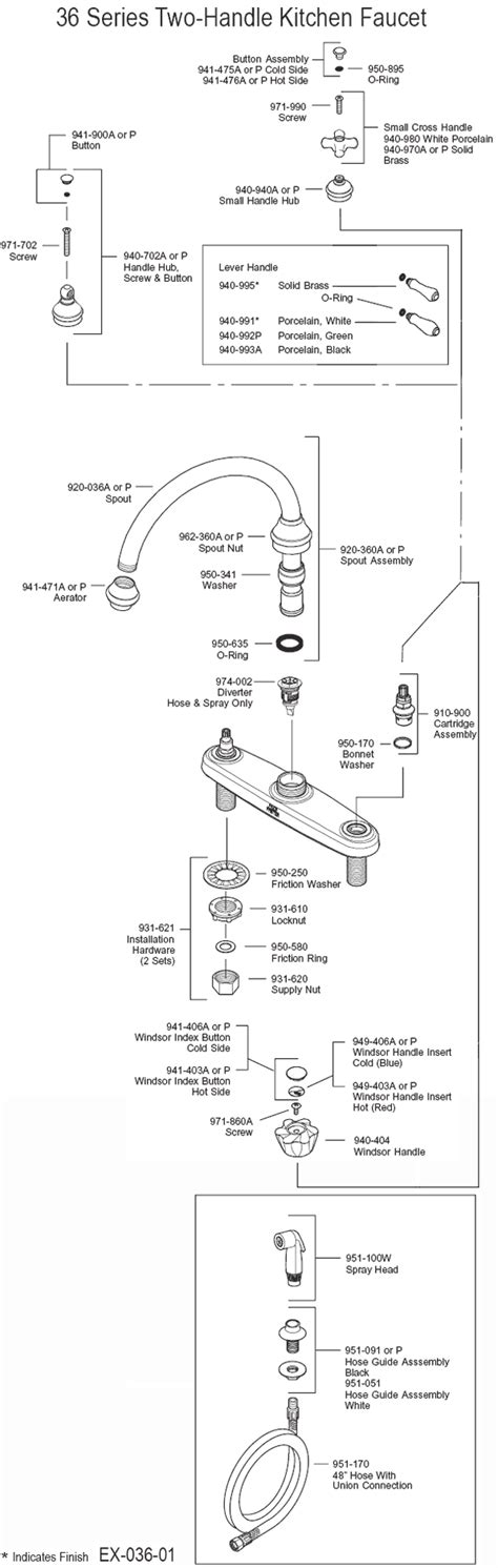 pfister kitchen faucet parts diagram bios pics
