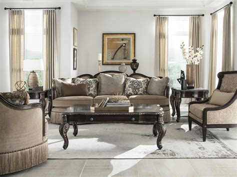 art furniture giovanna azure living room set atabset