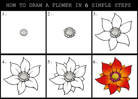 daryl hobson artwork   draw  flower step  step guide