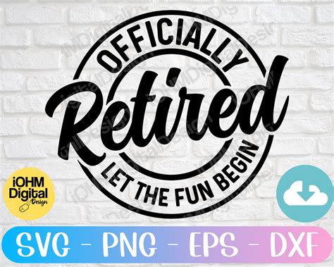 officially retired   fun  svg png eps dxf cut file etsy