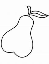Pera Colorear Peras Pear Desenho Pears Frutas Como sketch template