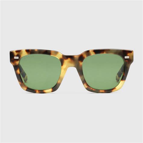 havana square frame sunglasses gucci men s square and rectangle
