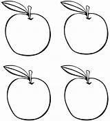 Apples Coloring Four Pages Apple Kids Drawing Printable Fall Preschool Theme Crafts Getdrawings Choose Board sketch template