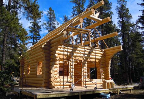 building  log cabin north american log crafters