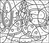 Princess Number Coloring Color Mirror Princesses Pages Printable Hard Printables Numbers Coloritbynumbers Disney Access Mermaid Paint Kids Print Choose Board sketch template