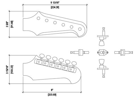 gibson les paul headstock template