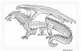 Wings Fire Coloring Pages Seawing Printable Kids Color Print sketch template