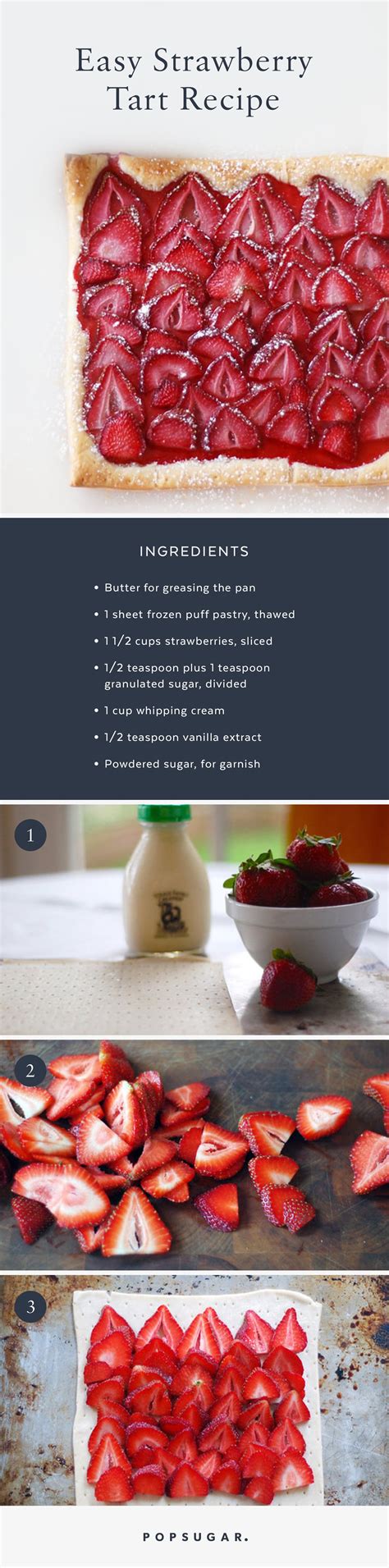 strawberry tart easy recipe popsugar food