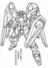 Coloring Pages Gundam Freecoloringpages sketch template