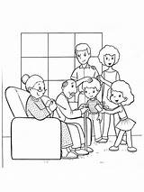 Family Coloring Pages Print Color Recommended Kids sketch template