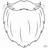 Beard Barba Weihnachtsmann Babbo Ausmalen Kopf Costruire Maschera sketch template