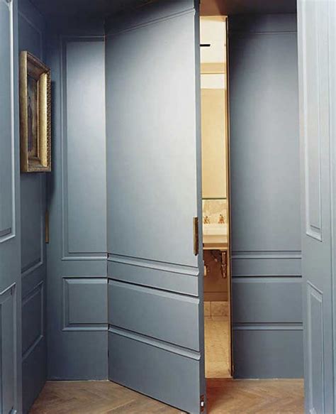 secret spaces hidden doors  paneled walls apartment therapy