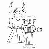 Bull Coloring Pages Matador Ferdinand Bulls Momjunction Toddler Cute sketch template