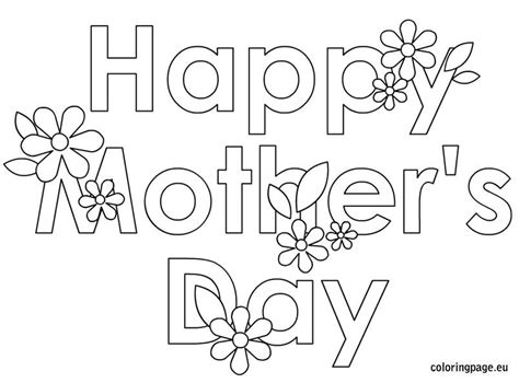 mothers day coloring page  parents   heros pinterest
