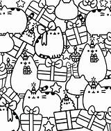 Pusheen Coloring Pages Book Cat Birthday Cute Kawaii Printable Cats Print Christmas Colouring Unicorn Books Rocks Weihnachten Sheets Choose Board sketch template