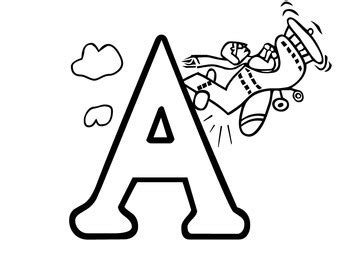 alphabet coloring pages  fun hands  learning tpt