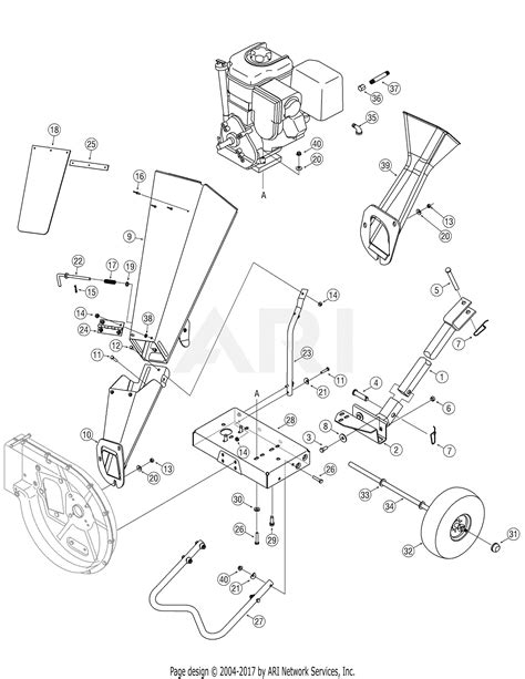 troy bilt   chipper shredder    cs  parts diagram
