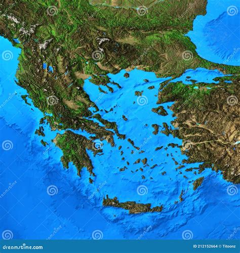 high resolution physical map  greece stock illustration illustration  land greece