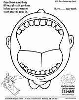 Coloring Teeth Pages Preschool Dental Popular Pediatric sketch template