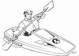 Coloring Canoe Man Action Riding His Pages Click Designlooter 95kb 567px sketch template