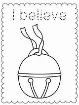 Polar Express Bell Coloring Pages Christmas Believe Activities Train Printable Kids Clipart Activity Party Crafts Preschool Worksheets Print Color Book sketch template