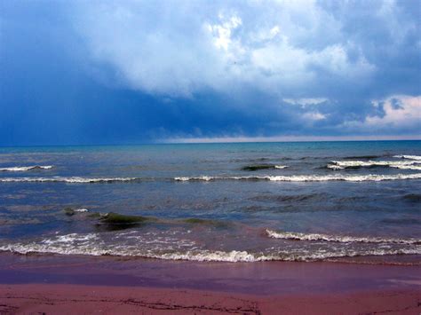 manitowoc wi stormy shores photo picture image