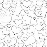 Coloring Hearts Pages Lots Heart Printable Sheets Drawing Kids Girls Mandala sketch template