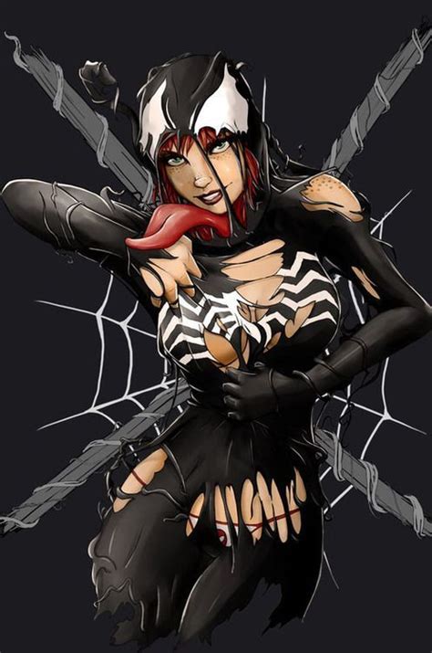 she venom symbiote transformation comics girls venom