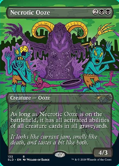 necrotic ooze magic  gathering mtg card