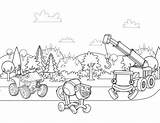 Builder Bob Coloring Pages Dizzy Lofty Kids Scrambler Printable Baby Sproutonline sketch template