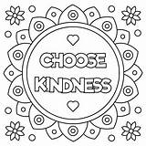 Kind Coloring Pages Kindness Printable Getcolorings Color Print sketch template