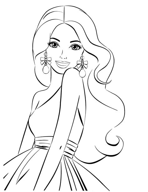 barbie coloring pages  getcoloringscom  printable colorings