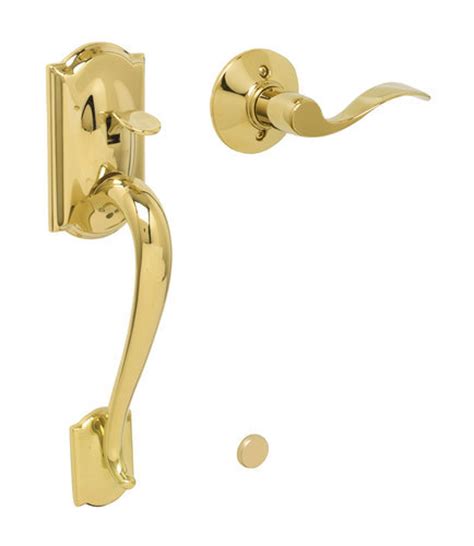 schlage fe285 cam acc camelot lower handleset with accent
