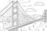 Bridge Gate Golden Coloring Pages Bake Cookies Sugar Book Own Francisco San Views sketch template