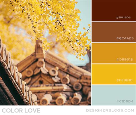 yellow brown color palette