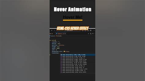 simple onhover effect html css html htmlcss youtube