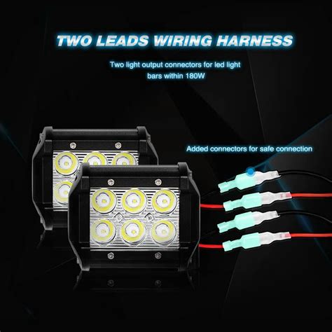 nilight awg led led wiring harness wrelayfuseswitch trs adventure  road products