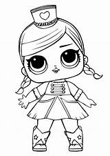 Lol Coloring Dolls Pages Doll Print Surprise Printable Size sketch template