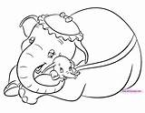 Dumbo Jumbo Coloring Pages Mrs Disney Printable Disneyclips Funstuff sketch template