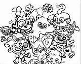 Moshi Monsters Wecoloringpage Spread sketch template
