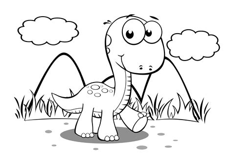 baby dinosaur coloring pages  preschoolers dinosaur coloring pages