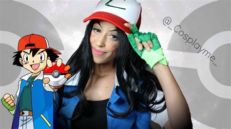 [pokemon] Female Ash Cosplay Ash VersÃo Feminina Youtube