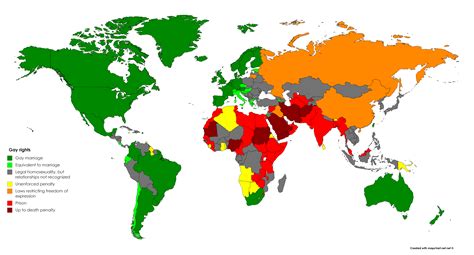 Gay Marriage In The World Map Gay Marriage In The World Map