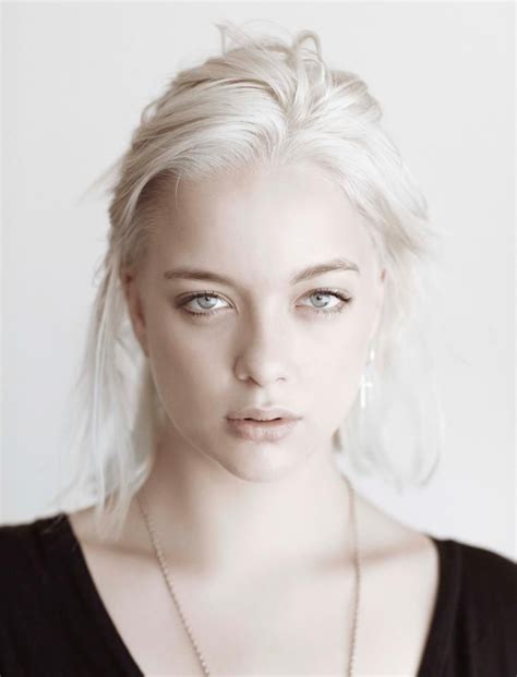 she shares the ancient queen s white blonde hair pale eyes though