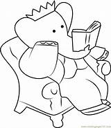 Babar Reading Badou Coloringpages101 Coloringonly sketch template