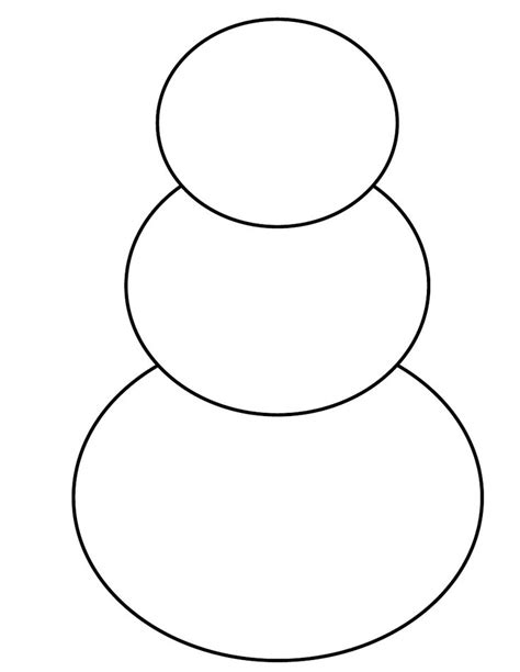 printable build  snowman template